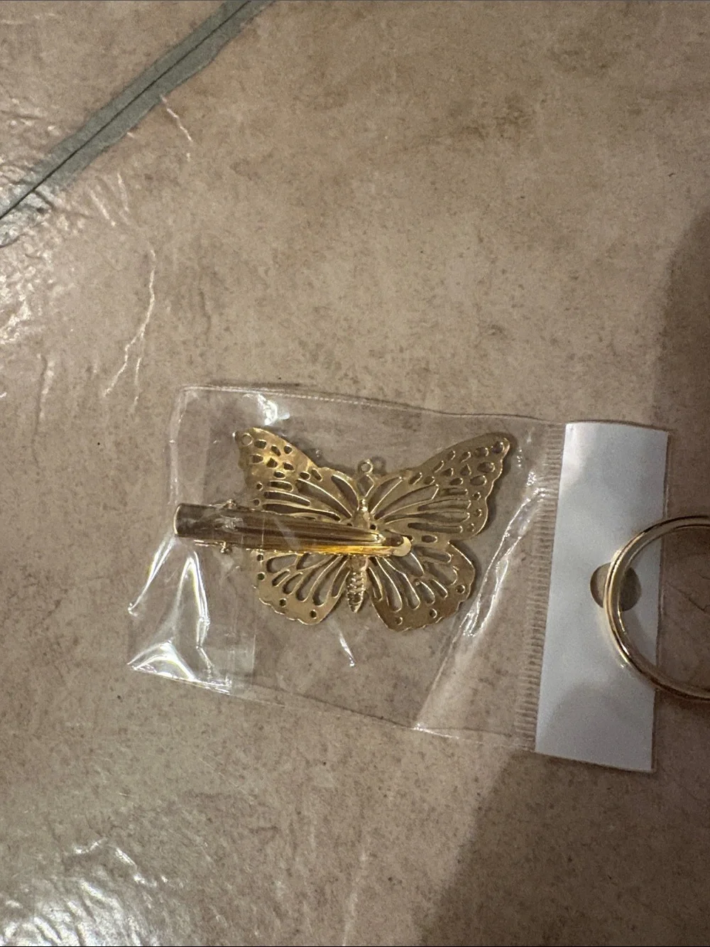 Gold Butterfly Hair Clip - Women Jewelry